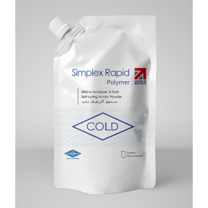 Simplex résine acrylique auto polymérisable pour réparation